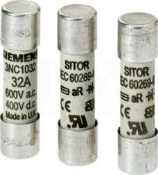 SITOR 10A 600VAC/400VDC aR Wkładka bezpiecznikowa cylindryczna