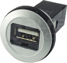 HAR-PORT USB 2.0 A-A PFT srebrny Gniazdo USB