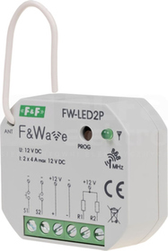 FW-LED2P 12V PDT 10-16VDC Sterownik dwukanałowy radiowy