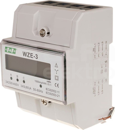 WZE-3 3x230V+N 3x10(80A) kl.1 Licznik energii 3-fazowy