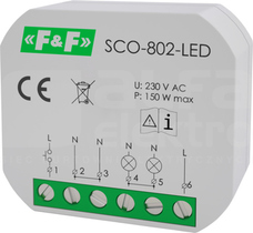 SCO-802-LED ( do puszki fi60) Ściemniacz z pamięcią