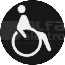 R.x "wózek inwalidzki" Folia do sygnalizatora świetlnego