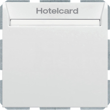 B.3/B.7 biały mat Łącznik na kartę hotelową