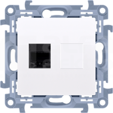 SIMON10 1xRJ45 kat.6 biały Gniazdo komputerowe pojedyncze