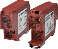 EDBJ-4x25-4x25/R czerwony Blok rozdzielczy