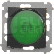 SIMON54 czarny mat Sygnalizator LED światło zielone