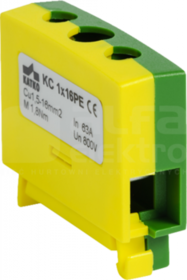 KC 1x16PE 1,5-16mm2 żółto-zielony Złączka kablowa pojedyńcza