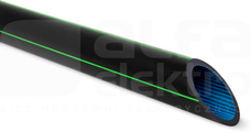 TELKOM 50/4,6 czarny p.zielony (100mb) Rura osłonowa do kabli optotelekom.