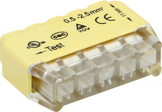 0,75-2,5mm2 (50szt) Złączka instalacyjna 5-przewodowa