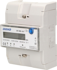 OR-WE-507 3x20(120)A Wskaźnik energii elektr.3-faz.