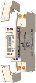 LEM-02 230VAC IP20 LCD Licznik energii 1-faz.na szynę