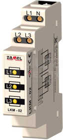 LKM-02-30 230V/400V 3xLED żółty TN/IT Wskaźnik zasilania