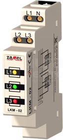 LKM-02-40 230V/400V LED czer./ziel./żół. Wskaźnik zasilania