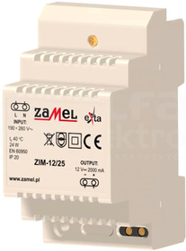ZIM-12/25 12VDC 2,0A Zasilacz impulsowy