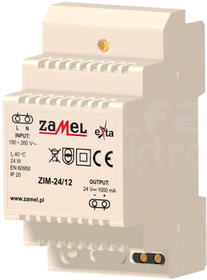 ZIM-24/12 24VDC 1,0A Zasilacz impulsowy