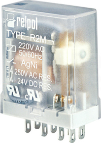 R2M-2012-23-1006 2P 6VDC IP40 Przekaźnik przemysłowy