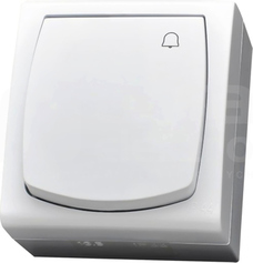 MADERA 10AX IP44 biały Przycisk zwierny dzwonek