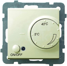 AS ecru Regulator temperatury z czujnikiem podpodłog.