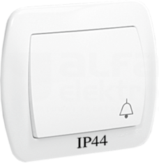 AKORD IP44 biały Przycisk dzwonek