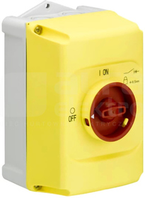 IB132-Y czerwony/żółty Obudowa wyłącznika