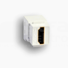 EM/KEY-HDMI/HDMI-DC biały Gniazdo keystone typu HDMI żeńskie