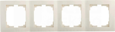 LOGI 02-1540-003 kremowy Ramka poczwórna pionowa