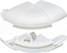 DLP-N 50x80-150 biały Kąt zewnętrzny regulowany