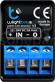 Wlightboxs 12-24V Ściemniacz WiFi do taśm LED