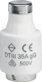 DTIII/E33 500V 35A Wkładka bezpiecz.zwłoczna