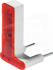 W.1 czerwony Wkładka LED do podłączenia kontrolnego