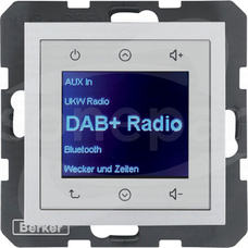 B.x aluminium mat Radio Touch DAB+