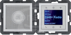 B.x Radio Touch DAB+ BT z głośnikiem aluminium mat Radio dotykowe