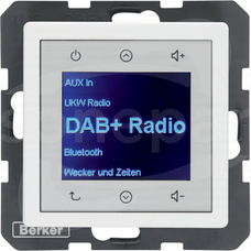 Q.x Radio Touch DAB+ BT biały aksamit Radio dotykowe