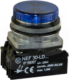 NEF30-LDn 24-230V nieb Lampka sygnalizac.diodowa