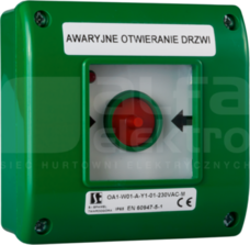 OA1-W01-B\10 zielony Ręczny przycisk awaryjny