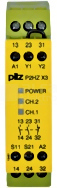 P2HZ X3 24VDC 2n/o 1n/c Przekaźnik bezpieczeństwa kontrola dwuręczna