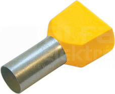 TWIN 42743 żółty (100szt) Końcówka tulejkowa