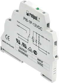 PI6-1P-230VAC/DC 1P 230VAC/DC IP20 Przekaźnik interfejsowy