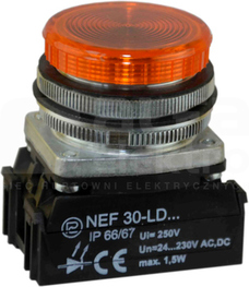 NEF30-LPg 220V żółty Lampka sygnalizacyjna