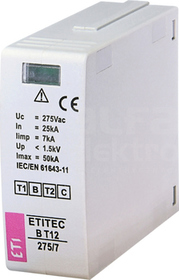 ETITEC B T12 275/7 Moduł wymienny ogranicznika przepięć