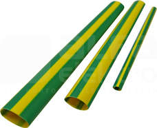 RTC 6,4-3,2-ZZT/1 żółto-zielony (1mb) Rura termokurczliwa cienkośc.