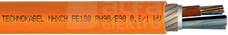 NHXCH FE180/E90 30x1,5/6 RE pomarańczowy Kabel bezhalogenowy ognioodporny mika