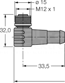 WK4.5T-2/S2500 Kabel przyłączeniowy systemu RFID