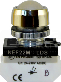 NEF22MLDS B biały Lampka metalowa sferyczna