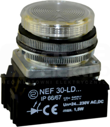 NEF30-LDb 24-230V biały Lampka diodowa