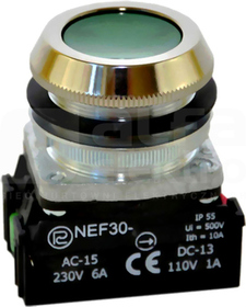 NEF30-Kz XY zielony Przycisk sterowniczy kryty