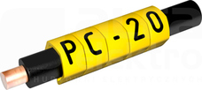 PC-10/3 żółty 0 (200szt) Oznacznik do przewodów wiązki