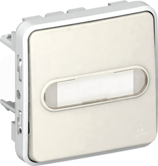 PLEXO55 IP55 biały Mechanizm przycisku jednobiegunowy podświetlany