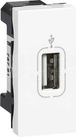 M45 USB biały Gniazdo USB żeńskie