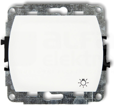 TREND 10AX 250VAC IP20 biały Mechanizm łącznika zwiernego światło podśw.